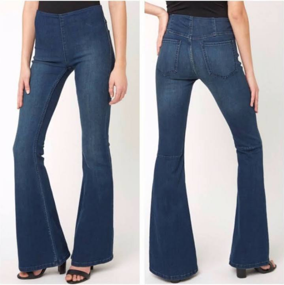 Free People | Penny Pull-On Flare Jeans